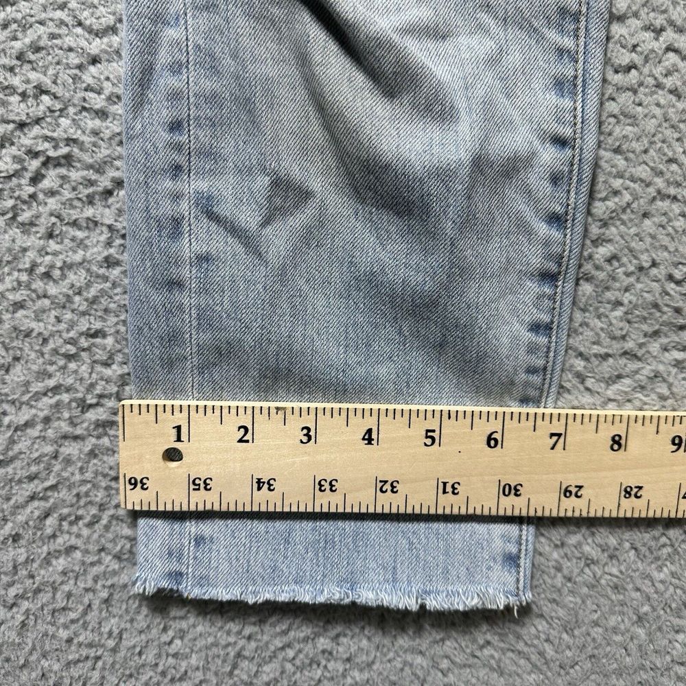 Madewell The Perfect Summer Jean Straight Light Wash Women's‎ Size 24 Raw Hem - Picture 6 of 10